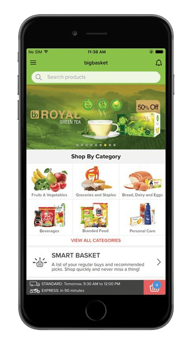 App Like Big Basket